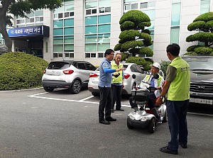 (장애인복지일자리사업) 주차계도요원 폭염대비 교육 실시